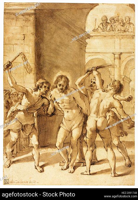 Flagellation of Christ, n.d. Creator: School of Guercino Italian, 1591-1666
