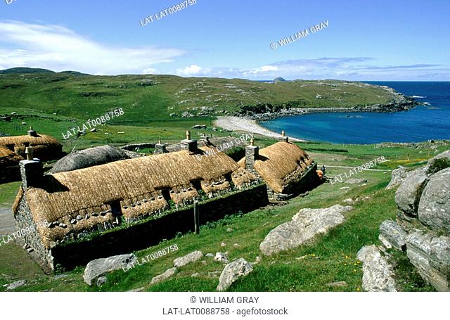 The Isle of Lewis is the northern part of the largest island of the Western Isles of Scotland or Outer Hebrides. Traditionally made cottages on the island are...