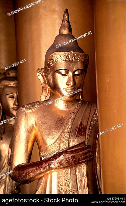 Shwedagon Pagoda, Yangon (Rangoon), Burma - Myanmar - statue of Buddha