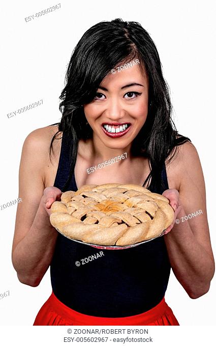 Woman Chef with Pie