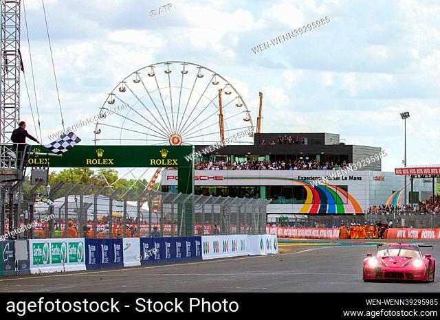 # 85, Le Mans, France, Saturday 10th of JUNE 2023: Sarah Bovy, Michelle Gatting, Rahel Frey, Team Iron Dames, Porsche 911 RSR -19 car, LMGTE Am Class