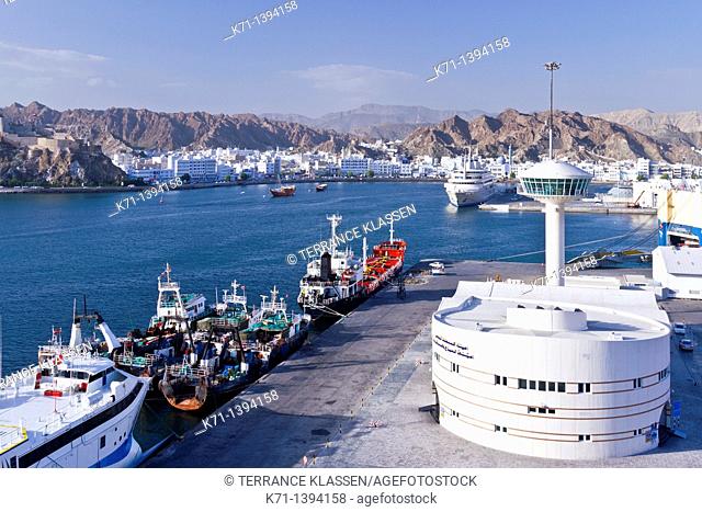 Port Sultan Qaboos in the city of Muscat Oman