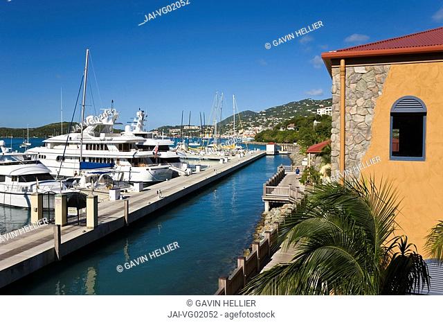 Caribbean, US Virgin Islands, St. Thomas, Yacht Haven Grande, the new Yacht Harbour