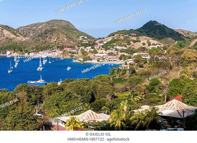 France, Guadeloupe (French West Indies), Les Saintes Archipelago, Terre de Haut, Grande Anse, one of the seven most beautifull bays of the world