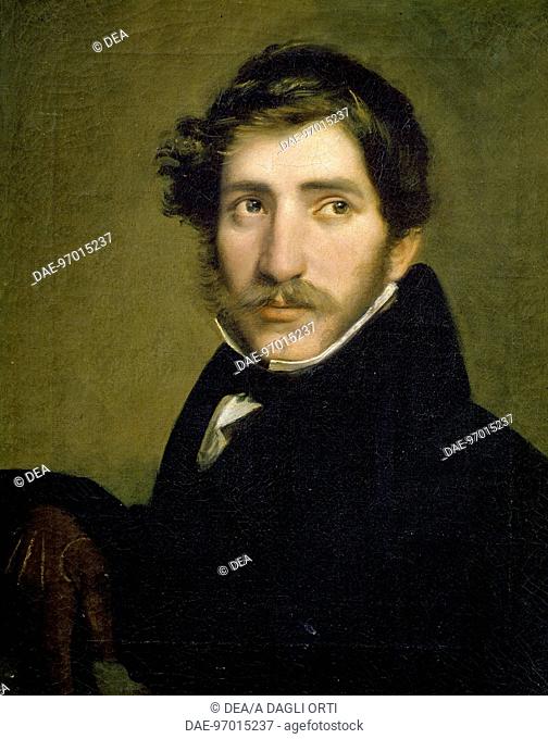 Self-Portrait, by Giovanni Cornacchia (1802-1846).  Parma, Galleria Nazionale (Art Gallery), Palazzo Della Pilotta