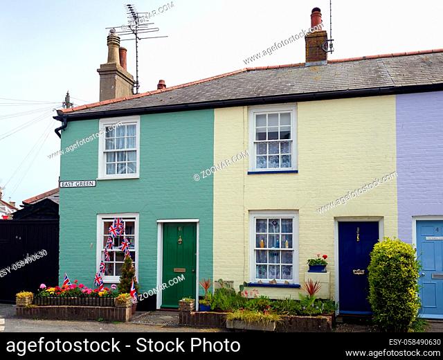 Row of Colourful Houses in Southwold