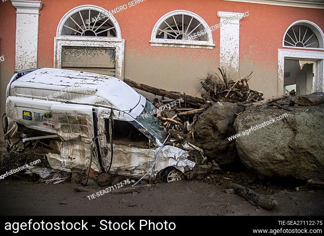 Casamicciola, common of Ischia island have been hit by landslide due to heavy rains, at moment one have been find in the mud the body women