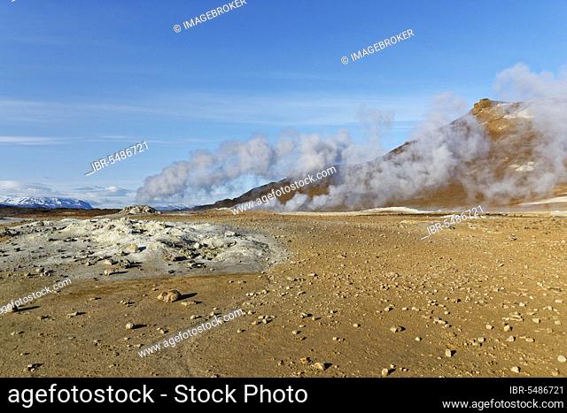 Geothermal area Hverir, Namafjall, near Myvatn, North Iceland, Iceland, Europe