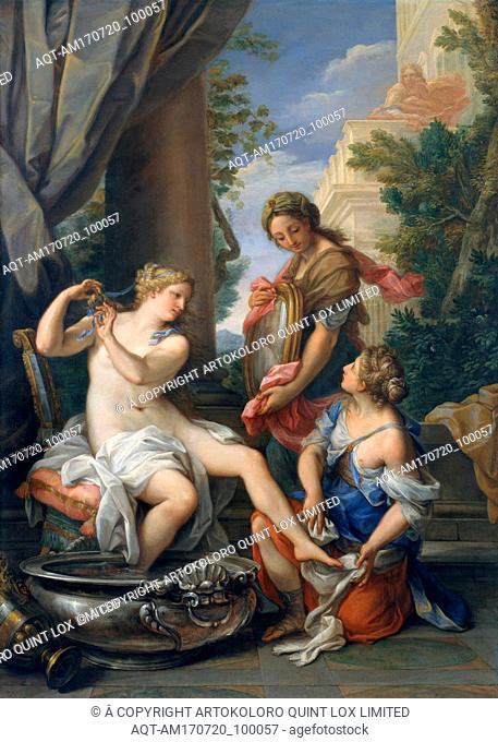 Bathsheba at Her Bath, ca. 1700, Oil on canvas, 53 1/2 x 38 1/2 in. (135.9 x 97.8 cm), Paintings, Giuseppe Bartolomeo Chiari (Italian