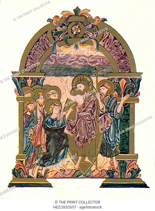 'Page from the Benedictional of St. Ethelwold', c970, (1902). From the collection of the British Library, London. From Social England, edited by H.D