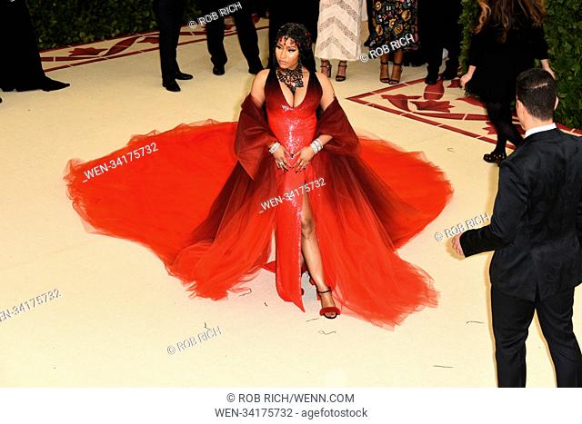 Celebs flock to the Costume Institute Gala at the Metropolitan Museum in NYC Featuring: Nicky Minaj Where: Manhattan, New York