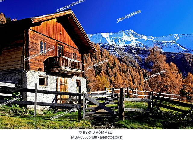 Austria, Tyrol, Osttirol, national park Hohe Tauern, Kalser valley, house