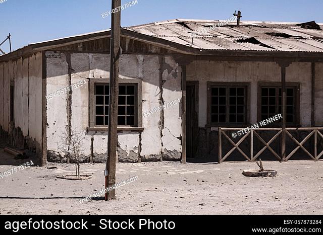 Impaled old house in ghost town