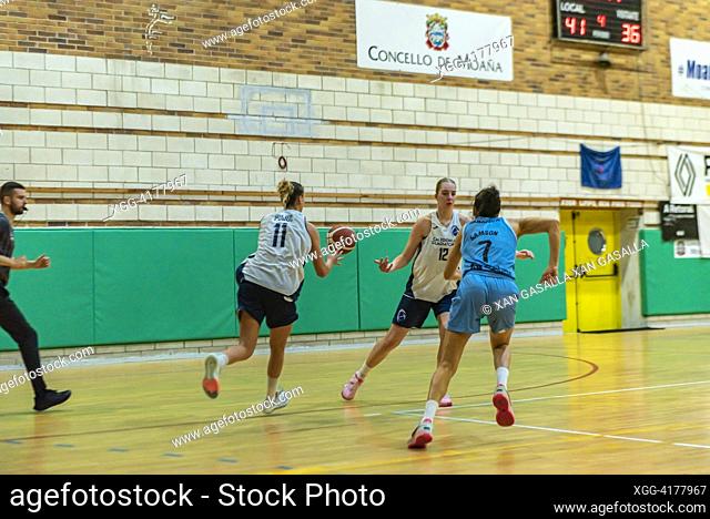 women's basketball, celta de vigo vs Caledonia Gladiators, preseason friendly match. Moaña, Galicia, Spain. september 13th, 2023. credit: Xan Gasalla