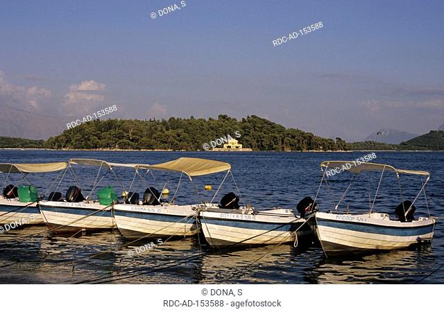 Boats Nydri Lefkada Island Ionian Islands Greece Nidri Lefkas Leucas