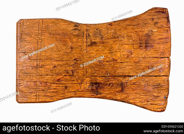 Old rustic wooden board, cutting board, Vesper board insolated on a white background