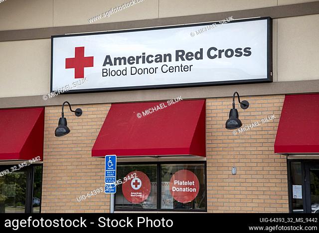 Shoreview, Minnesota. American Red Cross blood donor center