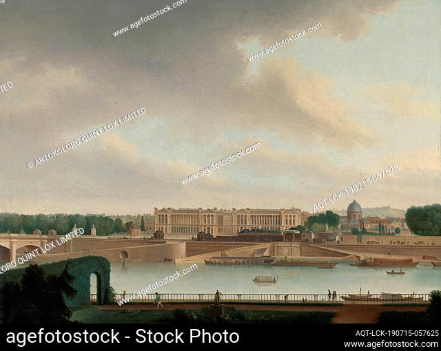 The View from the Batavian Embassy in Paris, The view from the Batavian embassy, the Hôtel de Beauharnais, in Paris on the Place de la Concorde at the time of...