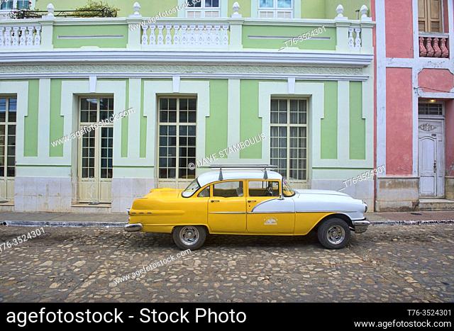 Vintage Chevy in UNESCO World Heritage Trinidad, Cuba