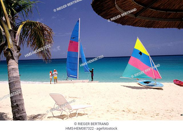 Antigua and Barbuda, Antigua island, Hotel's beach