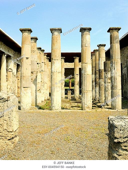 Roman ruins at Pompeii