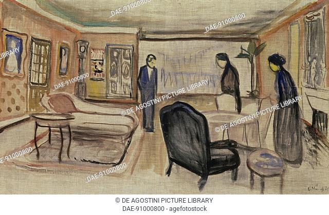 Set design from Ibsen's Ghosts, 1906, by Edvard Munch (1863-1944), watercolour. Norway, 20th century.  Basel, Kunstmuseum (Art Museum)