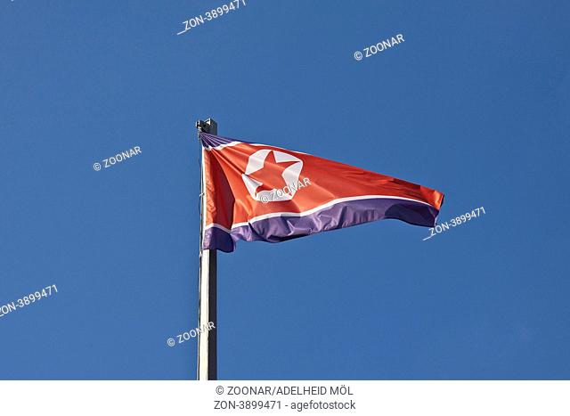 Flagge von Nordkorea Flag of North Korea