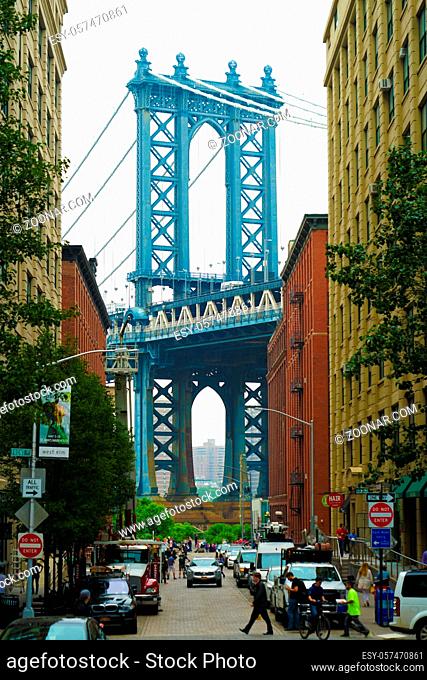 Manhattan Bridge (United States, Brooklyn). Shooting Location: New York, Manhattan