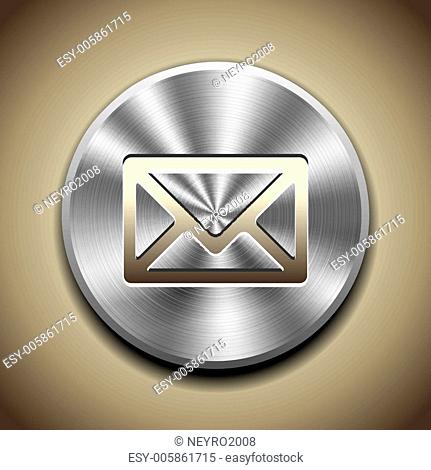 Metal mail button
