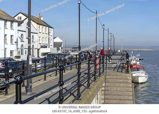 The Quay, Appledore, North devon, England, UK. February 2019. The Seagate a small hotel on the quayside of this popular devonshire town