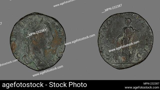 Sestertius (Coin) Portraying Emperor Severus Alexander - AD 222/231 - Roman, minted in Rome - Artist: Ancient Roman, Origin: Roman Empire, Date: 222 AD–231 AD