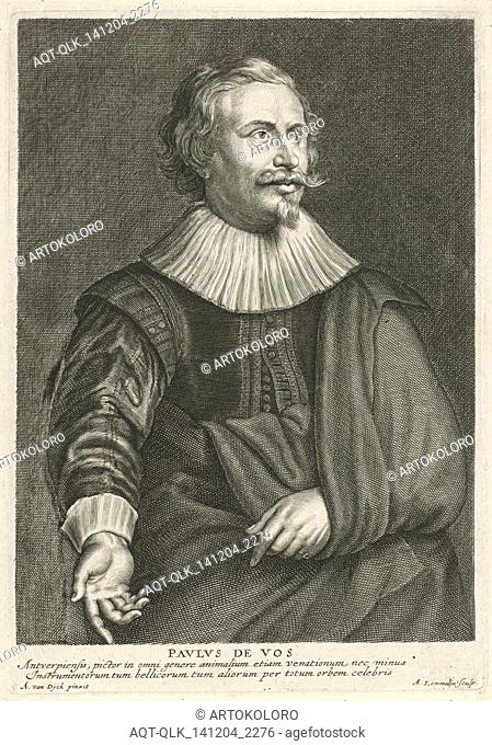 Portrait of Paul de Vos, Adriaen Lommelin, 1630 - 1677