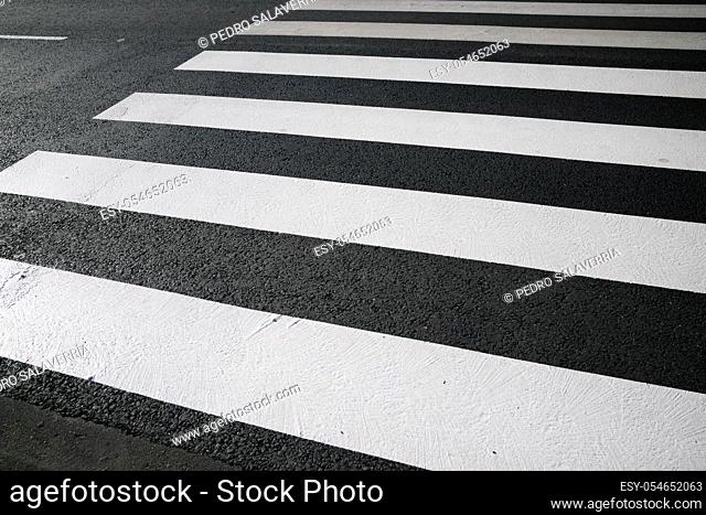 Zebra crossing without anyone crossing it