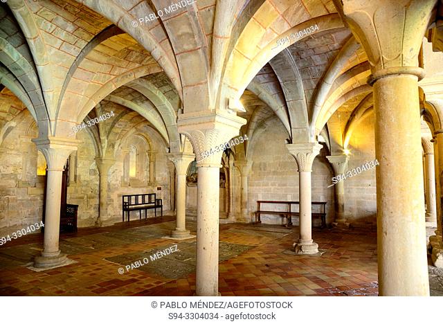 Chapterhouse of the Monastery of La Veruela, Vera del Moncayo, Zaragoza, Spain. Cistercian abbey
