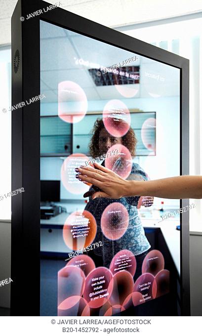 Interactive mirror that allows the person standing in front of it to see a simulated view of how the clothes they wish to buy would look when they wear them...