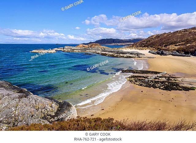 Singing Sands, beach, Kentra, Ardnamurchan Peninsula, Lochaber, Highlands, Scotland, United Kingdom, Europe