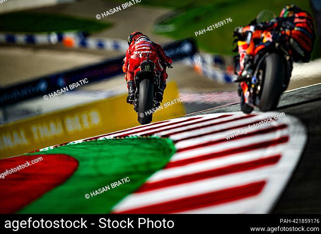 August 19th, 2023, Red Bull Ring, Spielberg, CryptoDATA Motorbike Grand Prix of Austria 2023, in the picture Francesco Bagnaia from Italy, Ducati Lenovo Team