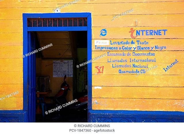 An internet cafe in Nicaragua