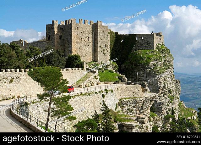 Die Burg von Erice auf Sizilien