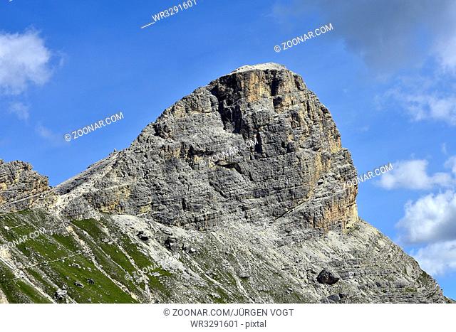 Sassongher; Edelweisstal; Puezgruppe; Dolomiten; Suedtirol; Dolomite alps; South Tyrol; Italy;