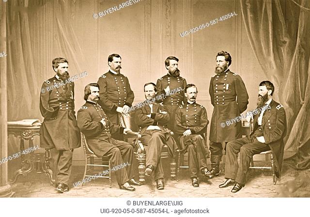 William Tecumseh Sherman & His Staff 1863