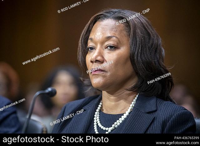 Julie Simone Sneed appears before a Senate Committee on the Judiciary hearing for her nomination to be United States District Judge for the Middle District of...