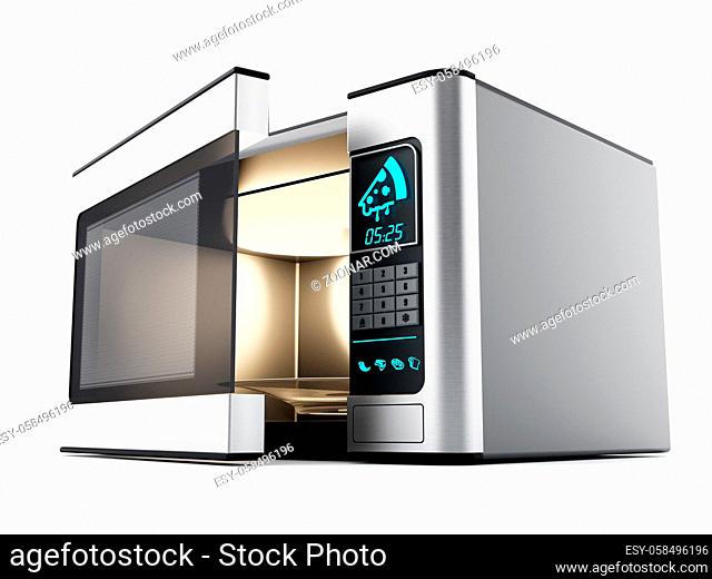 Microwave oven isolated on white background