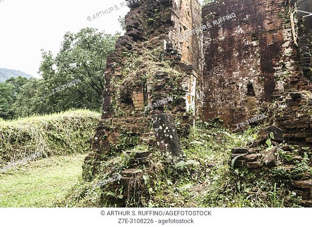 Archaeological ruins. My Son Sanctuary, archaeological site, UNESCO World Heritage Site, Quang Nam Province, Da Nang, Vietnam, Southeast Asia