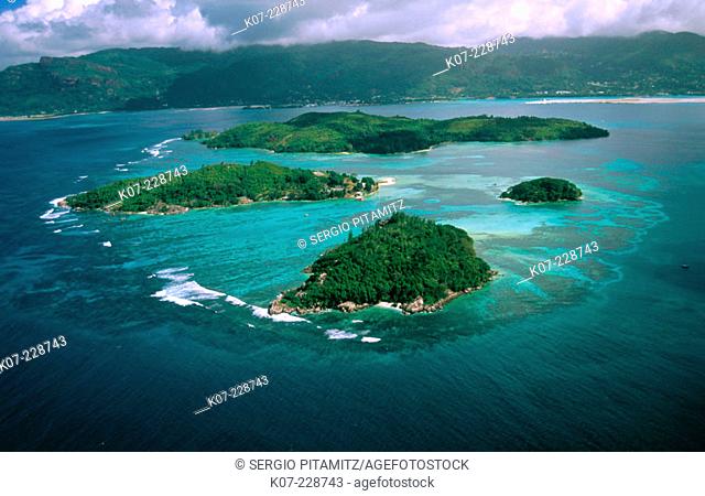 St. Anne Marine Park, near Praslin Island. Seychelles