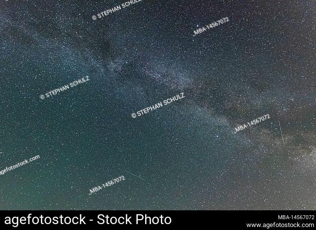Milky Way, Westhavelland Star Park, considered the darkest place in Germany, Gülpe, Brandenburg, Germany