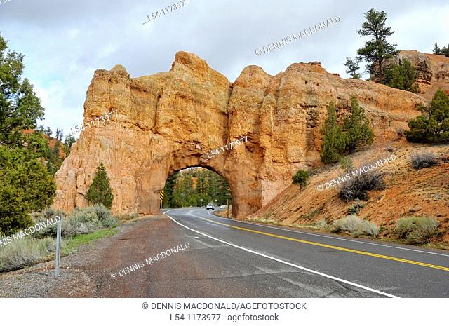Tunnels on Scenic Byway 12 near Bryce Canyon National Park Utah