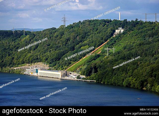 herdecke, north rhine-westphalia, germany - the hengsteysee is a reservoir completed in 1929 and operated by the ruhrverband in the course of the ruhr between...
