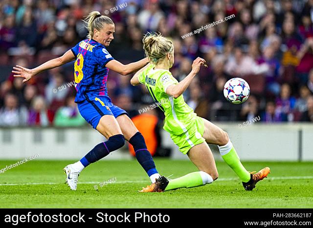 Anna Crnogorcevic (FC Barcelona) in action during the Women?s Champions League football match between FC Barcelona and Vfl Wolfsburg