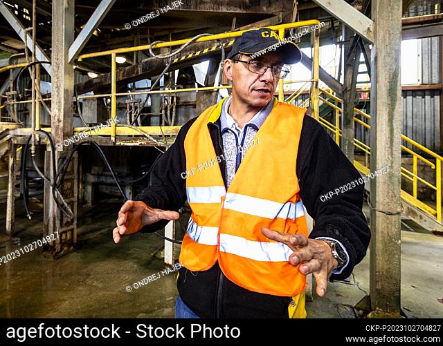 Jiri Boudny, Deputy Chairman of the Board of Granat Turnov, is seen at the processing plant of the Granat Turnov, producer of the Bohemian garnets